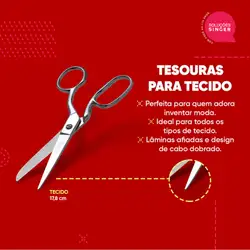 Tesoura para tecido, uso Profissional 8" / 20.3 cm