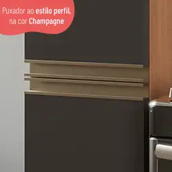 Paneleiro de Cozinha Macadâmia 40cm 2 Portas  Telasul