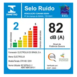 Aspirador de Pó Vertical 1300W PowerSpeed Plus Electrolux 2 em 1 Filtro HEPA Cabo Elétrico 5m (STK14B) 220V