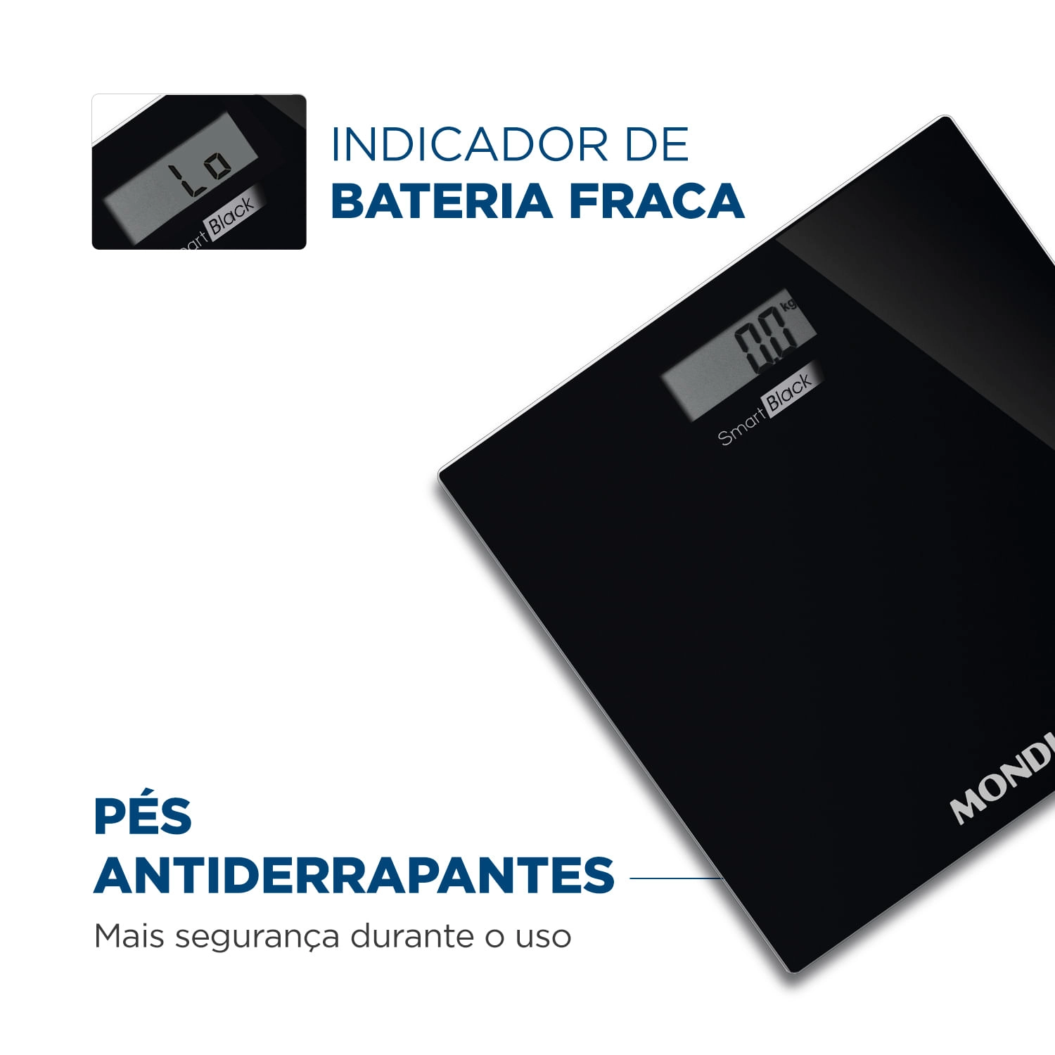 Balança Digital Mondial Smart Black BL-05 BALANÇA DIGITAL-BIV-PRETO