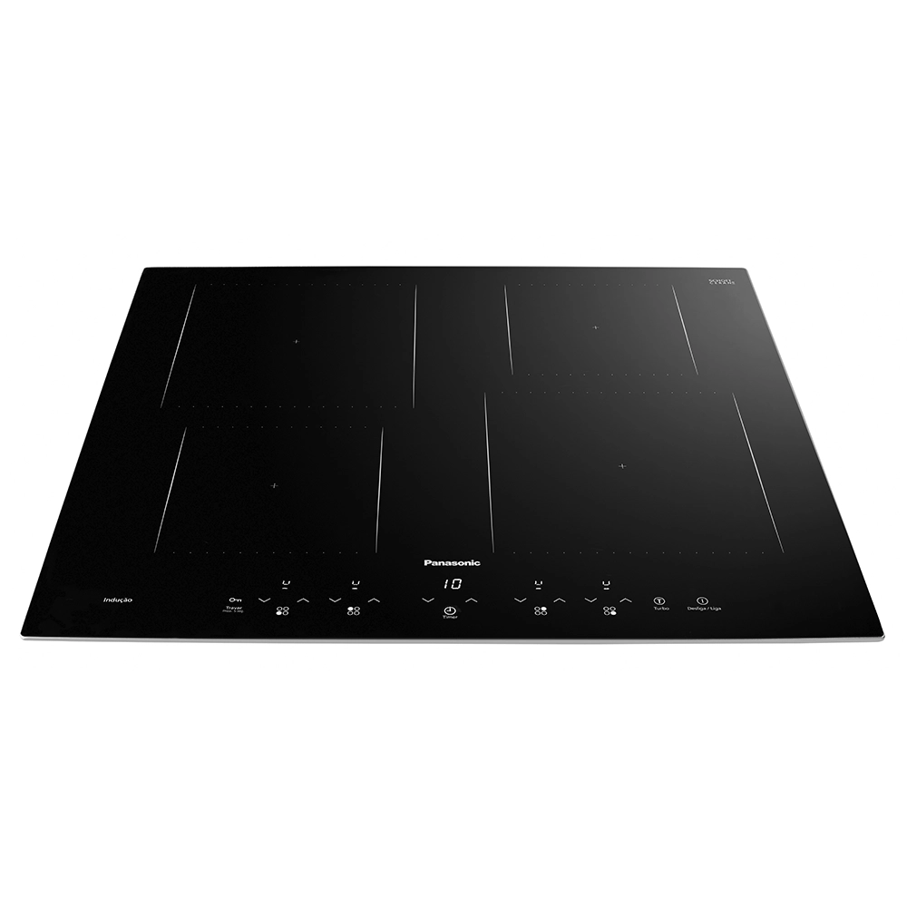 Cooktop de Indução Panasonic 4 Zonas Painel Touch Preto - KY-W648CLRPK 220v