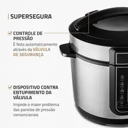 Panela de Pressão Elétrica Mondial  Digital Master Cooker PE-38