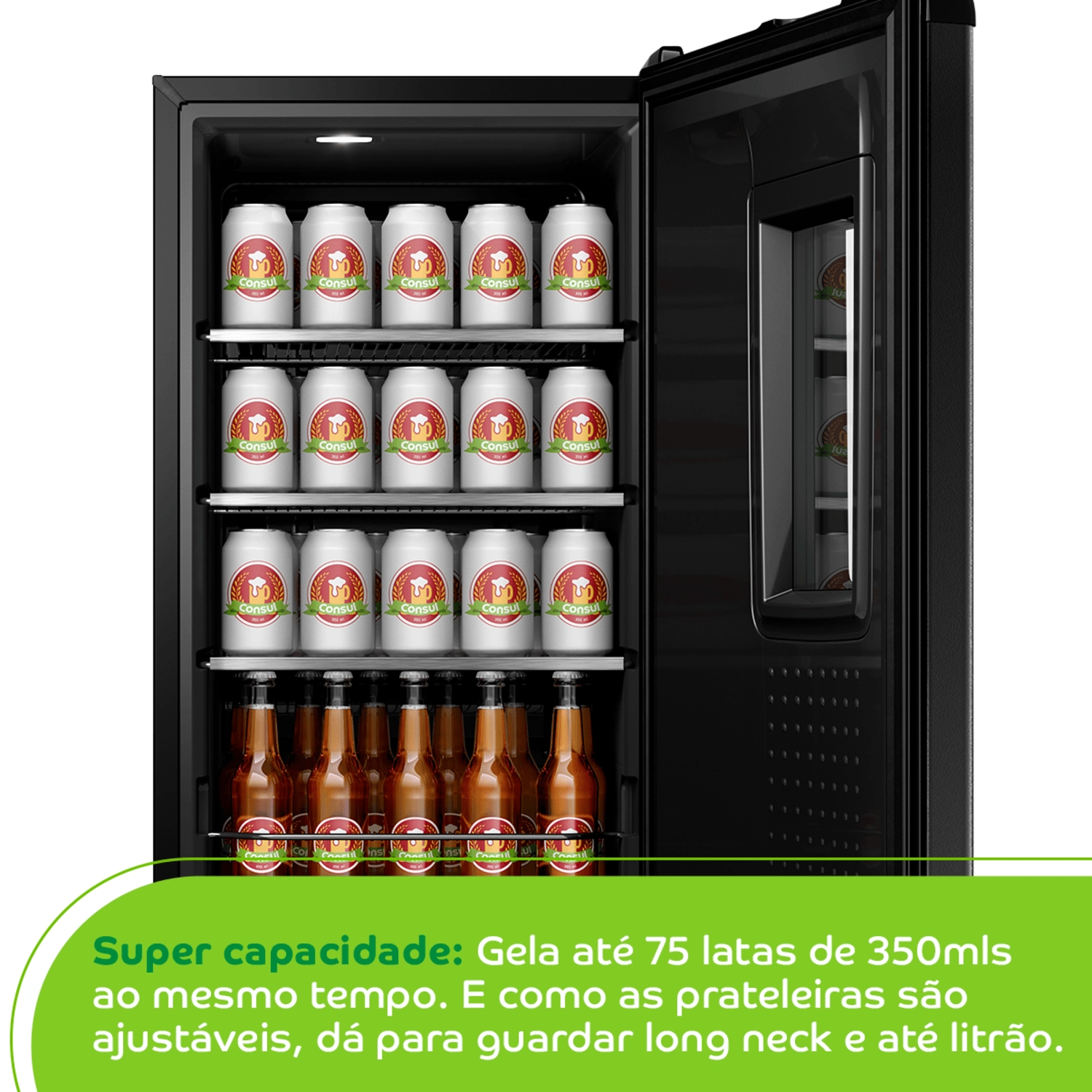 Cervejeira Consul Preta - CZE12BE 220v