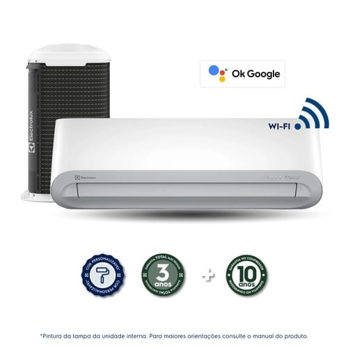 Ar Condicionado Split Hi Wall Electrolux Color Inverter 18.000 Btus Frio 220v R-32