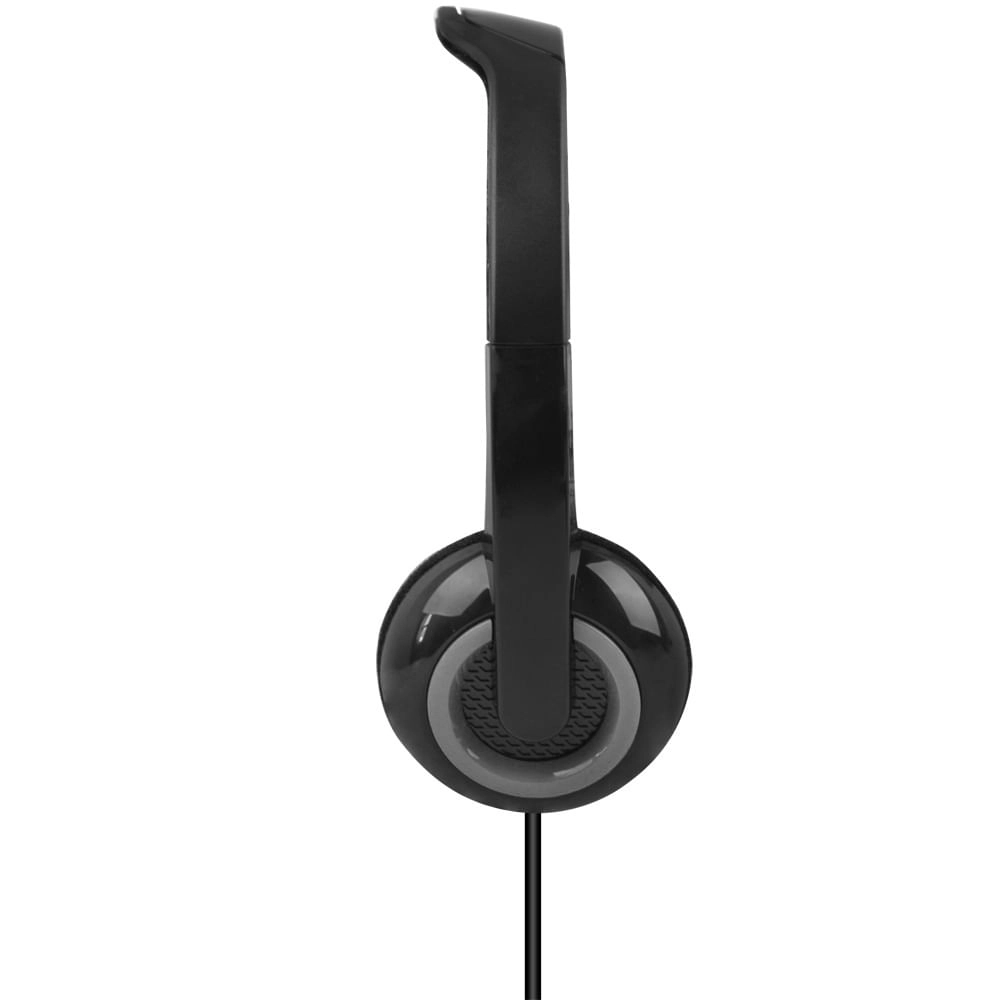 Headset P3 3.5mm Preto Controle de Volume Microfone c/ Redução de Ruído Multilaser - PH367 PH367