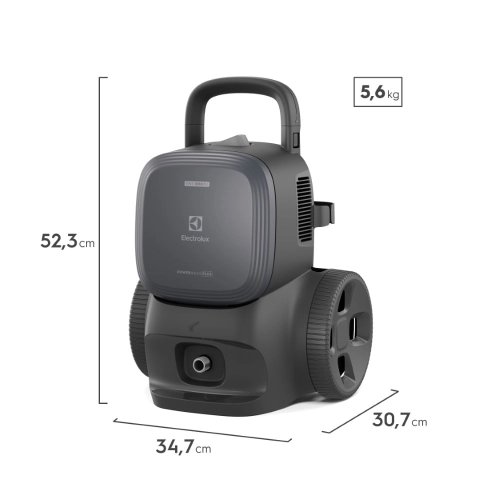 Lavadora de Alta Pressão Electrolux 1850PSI 1500W PowerWash c/ Canhão de Espuma (EWS1850P) 220V