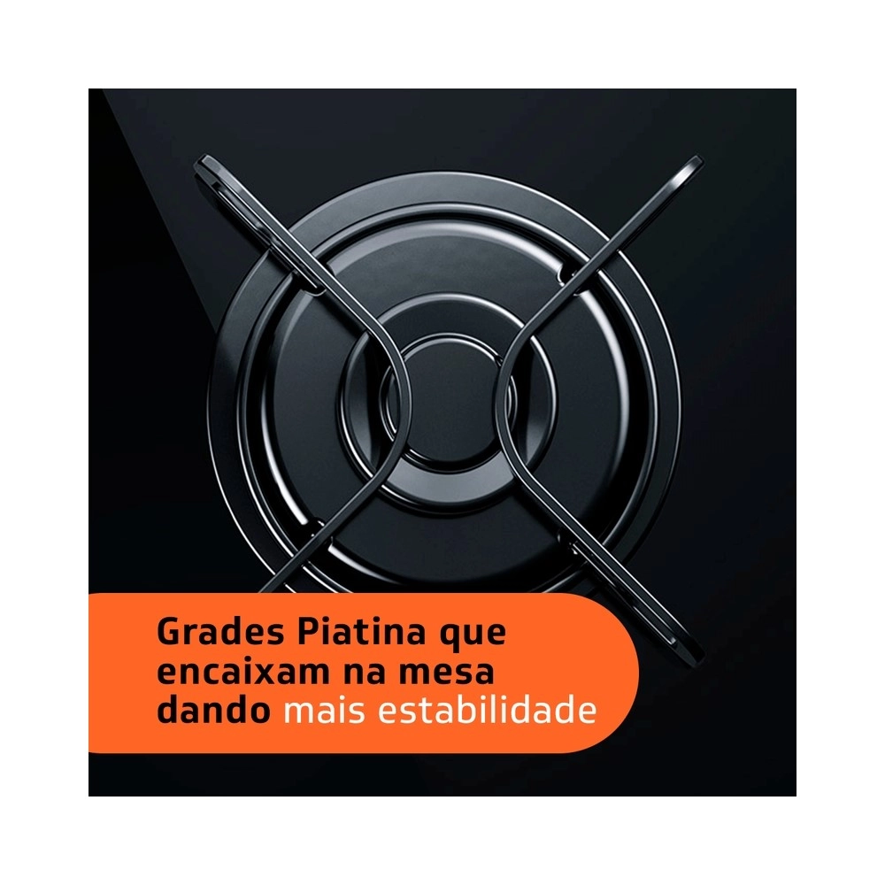 Cooktop 4 Bocas Brastemp BDD61AE Ative! Bivolt