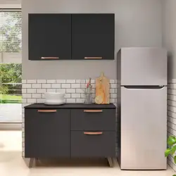 Cozinha Compacta Telasul Emília Com Armário e Balcão Telasul
