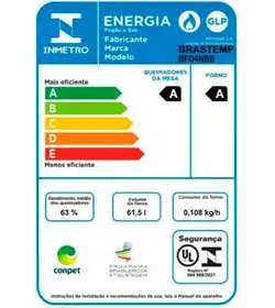 Fogão Brastemp 4 Bocas Branco com Duas Prateleiras com Alturas Ajustáveis   - BFO4NBB Bivolt