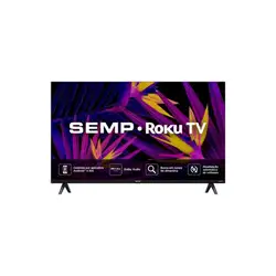 TV LED Smart 43 SEMP Full HD 43R6610 Roku TV Controle por Aplicativo 3 HDMI 1 USB Preta Bivolt