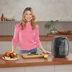 Fritadeira Eletrica Electrolux Air Fryer EAF50 5L Family Efficient 1700W Grafite 220V