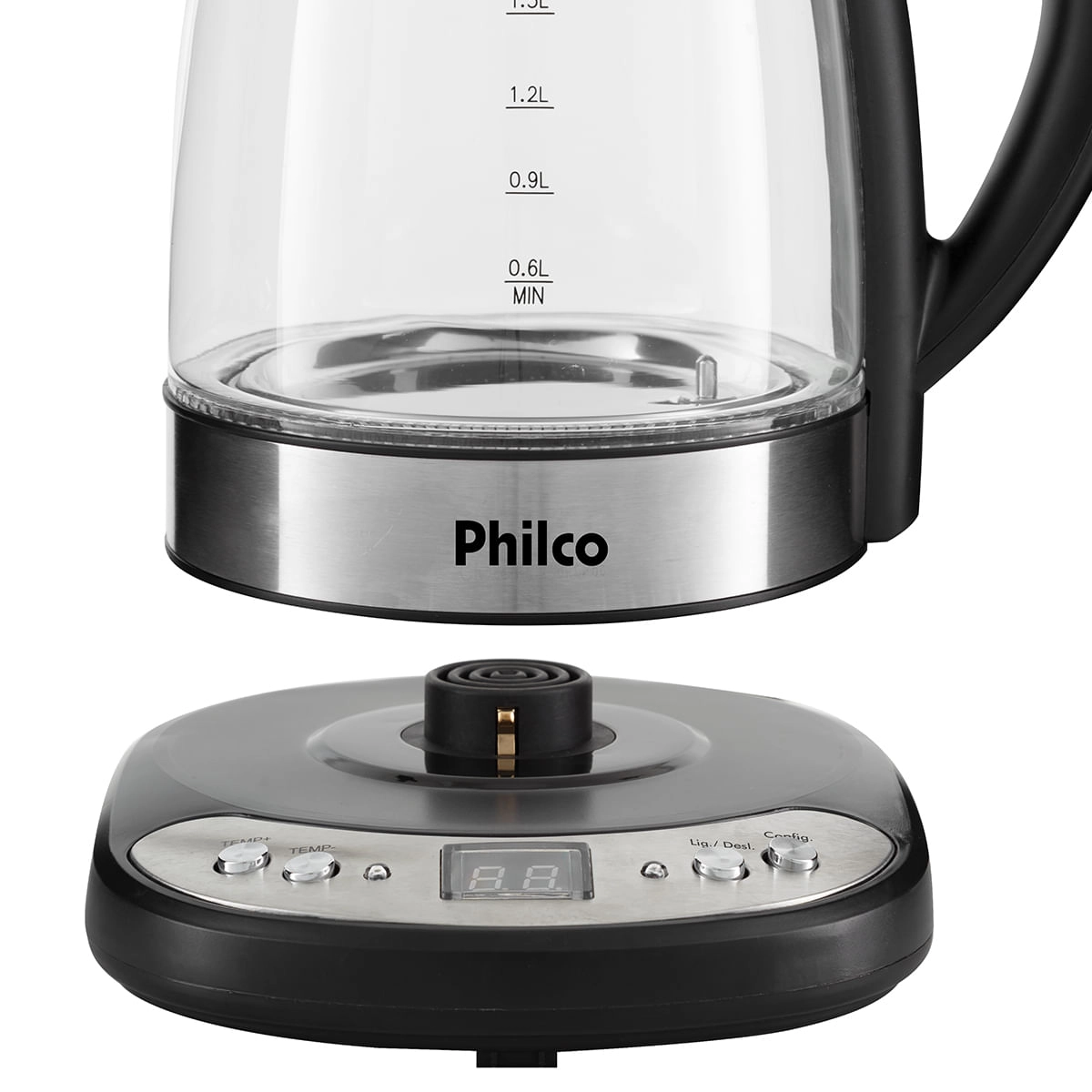 Chaleira Elétrica Philco  PCHD  1,7L Digital Glass 220V