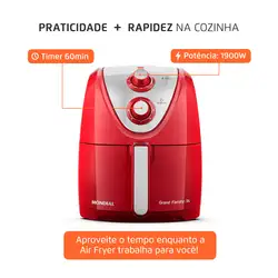 Fritadeira Air Fryer 5 Litros AFN-50-RI Mondial