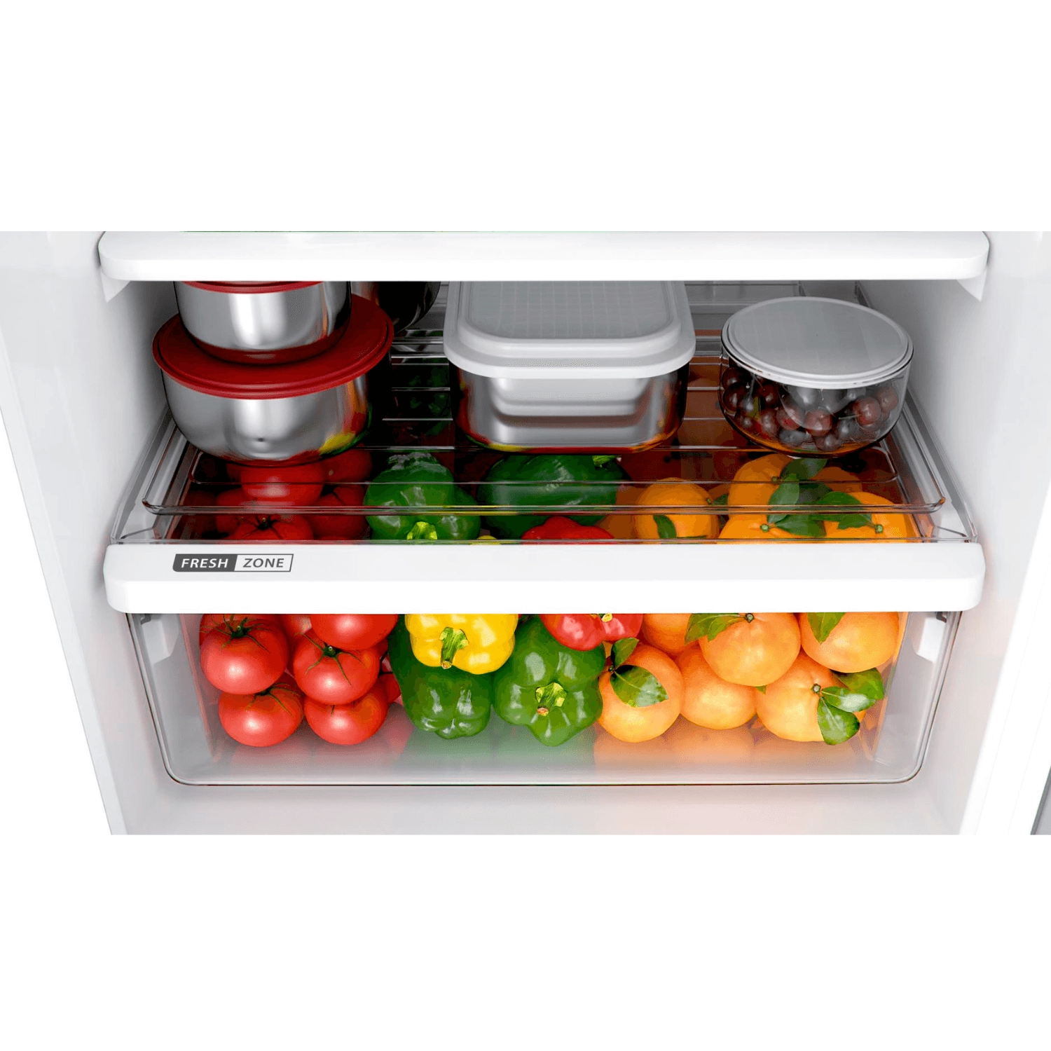 Geladeira Brastemp Frost Free Duplex 375 litros cor Inox com Espaço Adapt - BRM45JK 220V