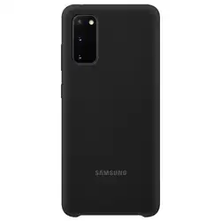 Capa Protetora Silicone Samsung Para Galaxy S20 EF-PG980TBEGBR Preta