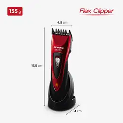 Cortador de Cabelos Mondial Flex Clipper CR-04 CORTADOR CABELO-BIV-VERMELHO/PRETO