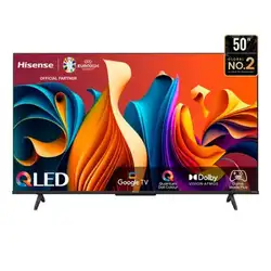 TV QLED Smart 50 Hisense Ultra HD 4K Google TV 50Q6N 4 HDMI 2 USB Comando de Voz Preto Bivolt