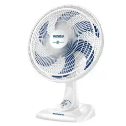 Ventilador de Mesa Mondial 40CM Super Power VSP-40-W 6 Pás Branco/Azul 220V