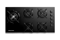 Cooktop 5 Bocas Brastemp Eclipse Collection com Quadrichama - BDD86AP BIVOLT