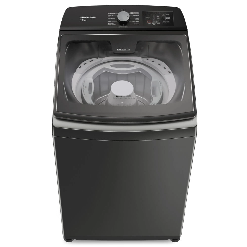 Máquina de Lavar Brastemp 16kg Titânio com Tecnologia Double Wash e Ciclo Tira Manchas Advanced-BWD16A9 220V