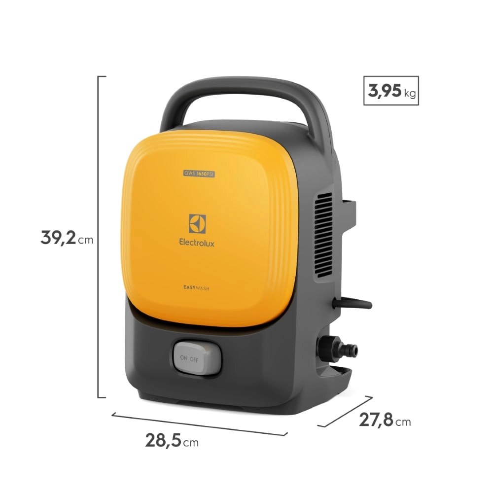 Lavadora de Alta Pressão Electrolux 1650PSI 1400W EasyWash com Engate Rápido (QWS1650) 220V