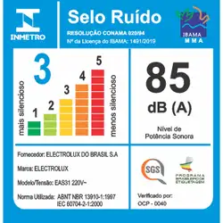 Aspirador de Pó sem Saco 1800W EASEC3 Easybox Electrolux Plus Filtro HEPA e Bocal Pet (EAS31) 220V