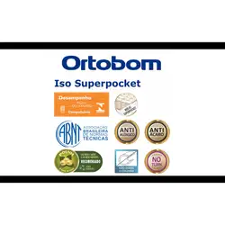 Colchão Iso Superpocket (138x188x25) - Molas Superpocket (ensacadas), Ortopillow Ortobom