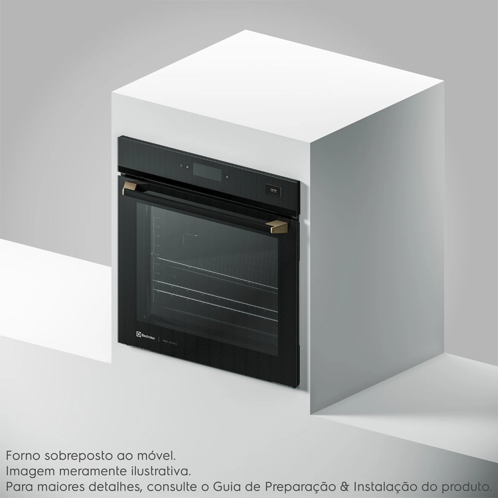 Forno de Embutir Elétrico Electrolux 80L Expert Pro Series com VaporCrisp e Conectividade (OE9XB) 220V