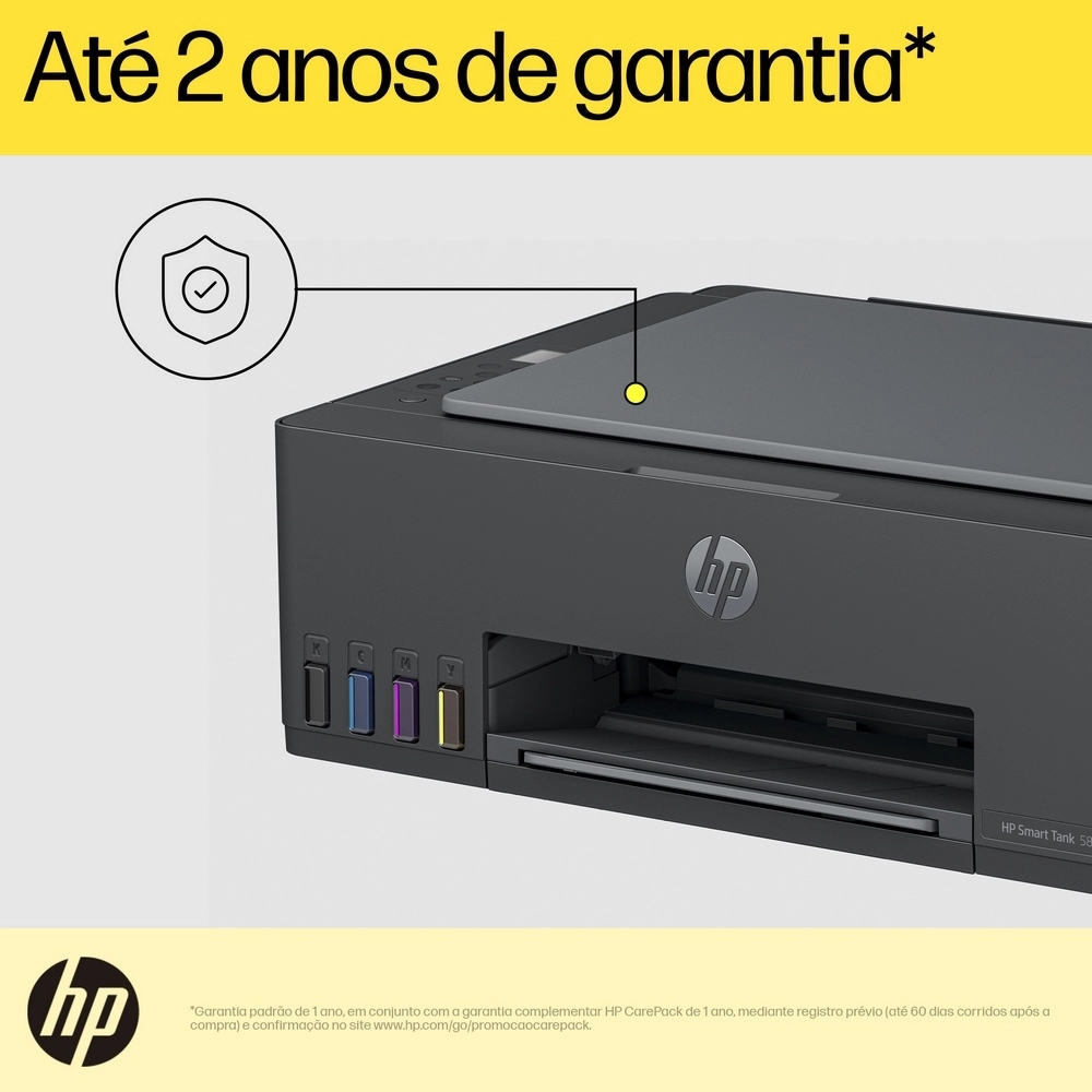 Multifuncional HP Smart Tank 584 All-in-One 5D1C1A#AK4 Wi-Fi Cinza Chumbo Bivolt