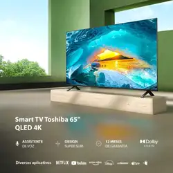 Smart TV 65" Toshiba QLED 4K Vidaa - TB027M TB027M