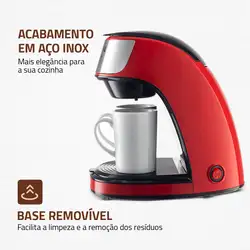 Cafeteira Mondial 2 xícaras Smart Coffee C-42-2X-RI CAFETEIRA C-42-2X-RI 220V/60HZ 2 XÍCARAS