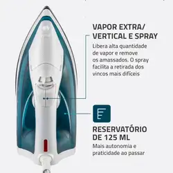 Ferro de Passar a Vapor Mondial F-32 FERRO A VAPOR-220V-VERDE/BRANCO