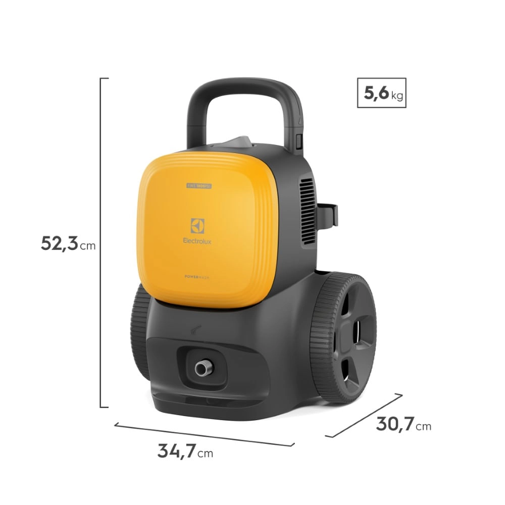 Lavadora de Alta Pressão Electrolux 1800PSI 1400W PowerWash Aplicador Detergente (EWS1800) 220V