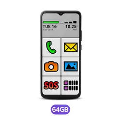 Celular do idoso 64GB com Internet e WhatsApp letras e números grandes 4G OB028A