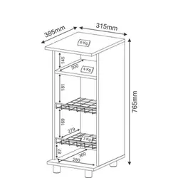 Balcão Fruteira Multiuso Multimóveis CR20001 Branco