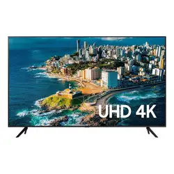 TV LED Smart 43" Samsung UHD 4K UN43CU7700GXZD Tela Sem Limites Wi-Fi Alexa Integrado 3HDMI 2USB