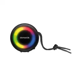 Caixa de Som Speaker AIWA SP-02 10W BT 16H IP65 RGB USB TWS MINI SPEAKER AWS-SP-02 BIV.