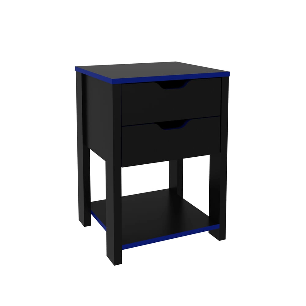 Gaveteiro Gamer Multimóveis CR25058 Preto/Azul