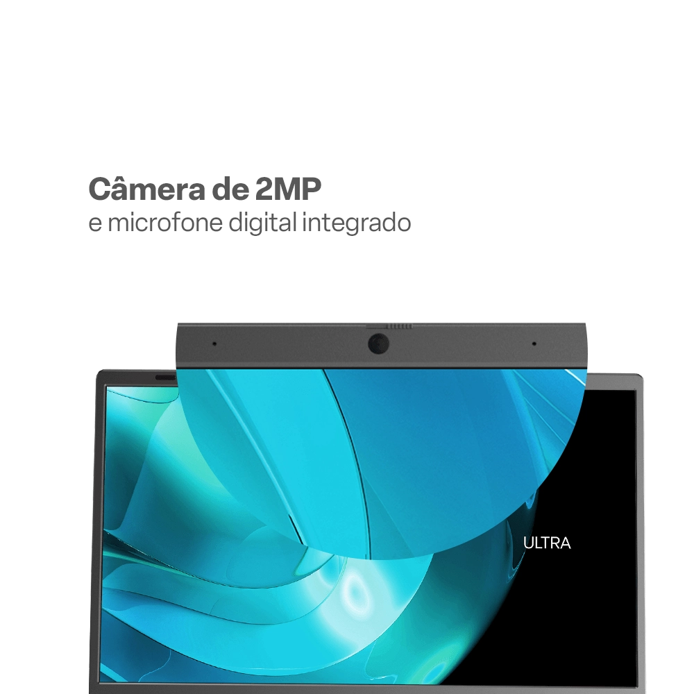 Notebook Ultra, Linux, 15,6 Pol. HD, Intel Celeron, 256GB SSD/ 8GB RAM, Cinza Escovado - UB262 UB262