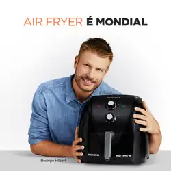 Fritadeira Sem Óleo Air Fryer 8L Mondial Preto - AFN-80-FB 220V/60Hz