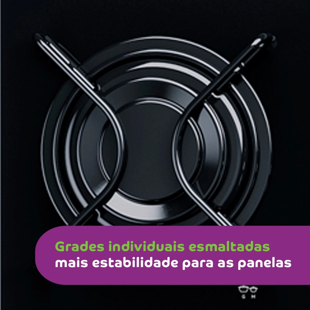 Cooktop 5 Bocas Consul CD075AE Facilite Preto Bivolt