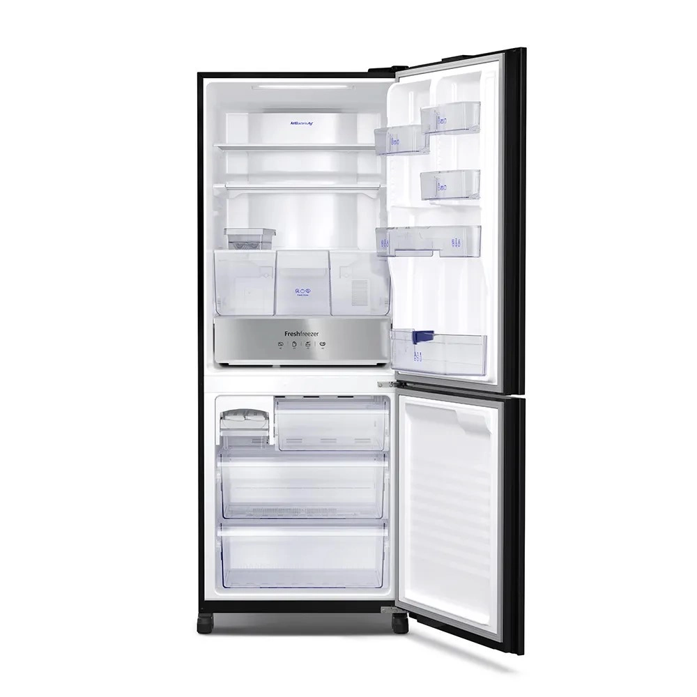 Geladeira Panasonic Frost Free NR-BB65GVFBB 450L  Black Glass Preto 220V