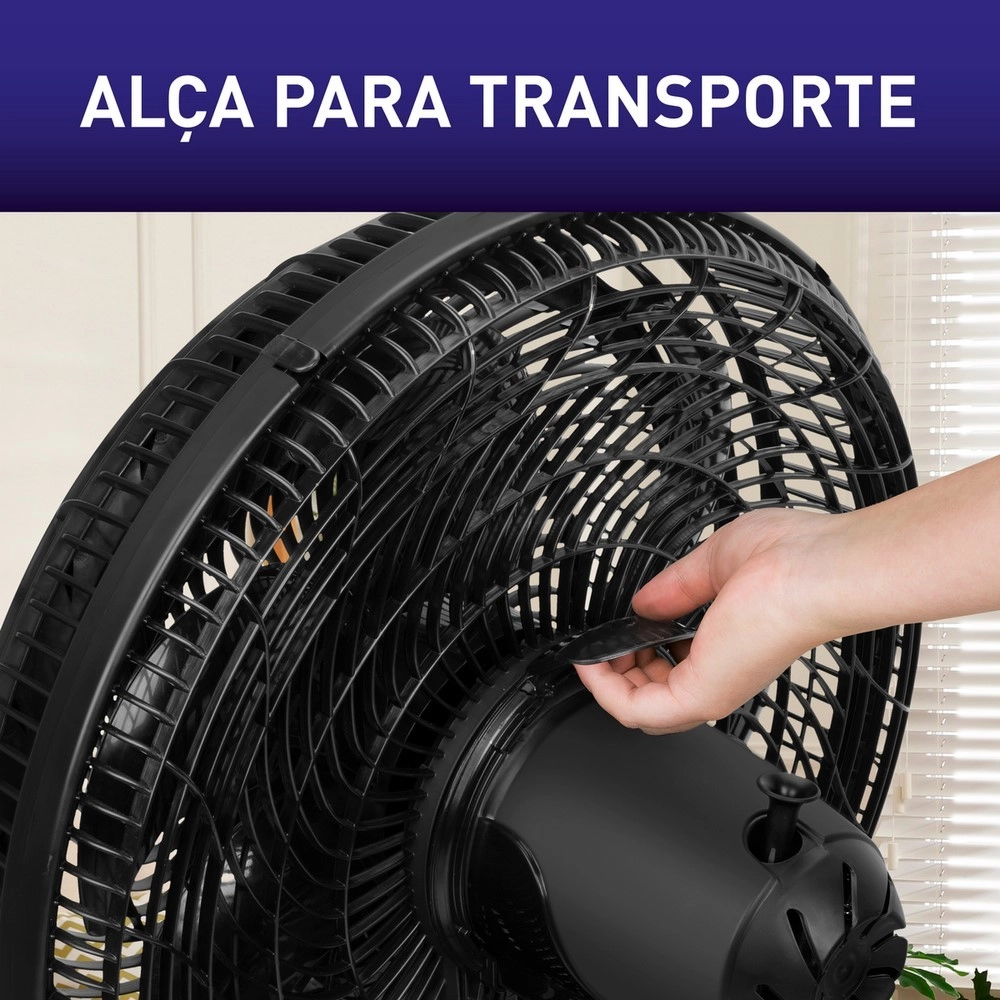 Ventilador de Coluna Arno 40CM X-treme 6 VE6C VE2480B4 6 Pás 140W Preto 220V