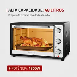 Forno Elétrico Mondial Grand Family II FR-18 FORNO ELÉTRICO-220V-PRETO