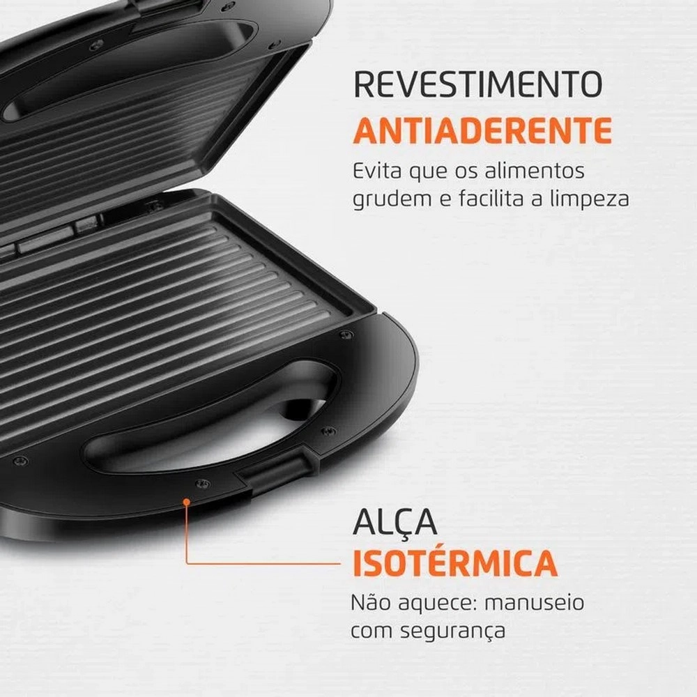 Sanduicheira Mondial Master Grill S-20 Preto/Inox 220V