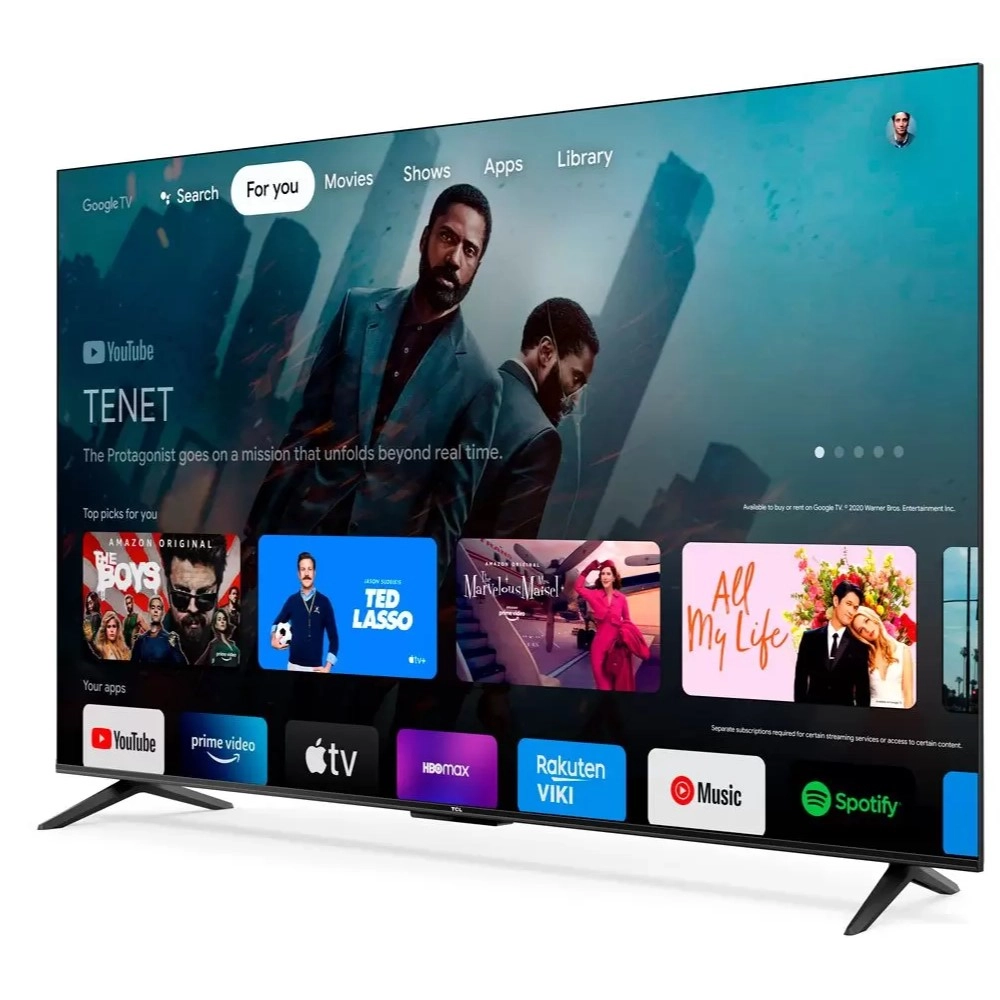 TV LED Smart 50" TCL P635  Google TV Ultra HD 4K HDR Android 3HDMI 1USB Preto Bivolt