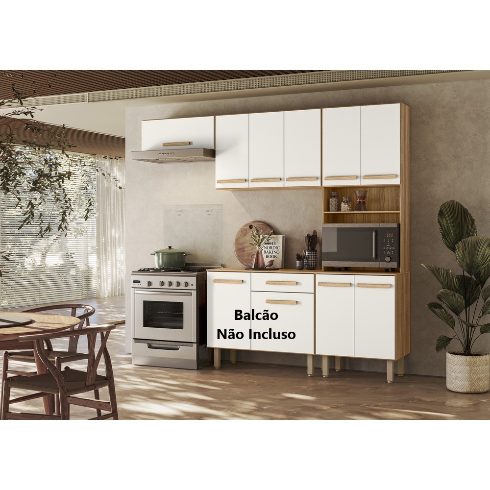 Cozinha 2.22M Lemon Freijo/Off 15/12MM 15579 A202XL222XP43 Nicioli
