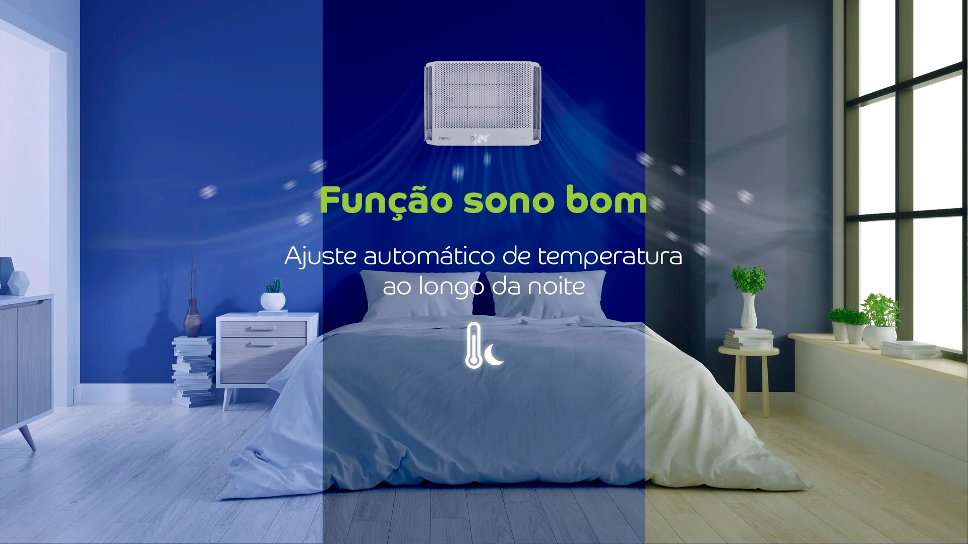 Ar condicionado janela 7000 BTUs/h Consul inverter frio - CCK07BB Bivolt