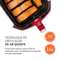 Fritadeira Sem Óleo Air Fryer 4L Mondial AFN-40-RI AIR FRYER AFN-40-RI 220V/60Hz