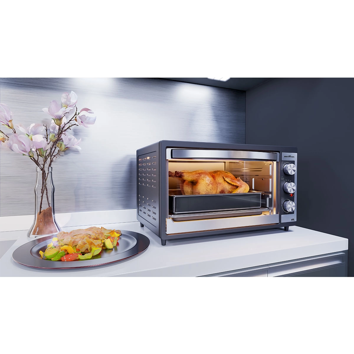 Forno Elétrico 49L Britânia BFE49 Dupla Resistência 220V